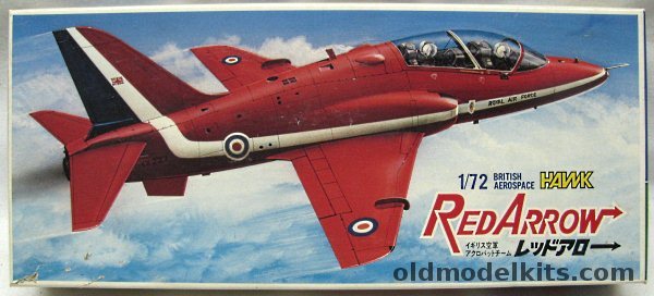 Fujimi 1/72 British Aerospace HS-1182 Hawk MTK.1 Trainer - Red Arrows RAF AOC 11 Group No 63 Squadron, 2 plastic model kit